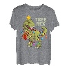 Weihnachtsmann Dinosaurier Kinder Jungen Männer Weihnachtsbeleuchtung Baum Rex T-Shirt