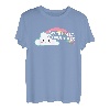 We're All Gonna Die Funny Sarcastic Cartoon Rainbow T-Shirt