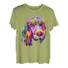 English Cocker Spaniel Pop Art Porträt Hundebesitzer T-Shirt