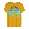 Herren Papitän Vater Papa Kapitän Lustiger Retro Anker Vatertag T-Shirt
