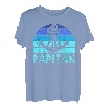 Herren Papitän Vater Papa Kapitän Lustiger Retro Anker Vatertag T-Shirt