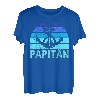Herren Papitän Vater Papa Kapitän Lustiger Retro Anker Vatertag T-Shirt