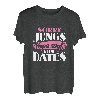 Kinder Sorry Jungs Papa sagt keine Dates Baby Sprüche Geburtstag T-Shirt