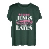 Kinder Sorry Jungs Papa sagt keine Dates Baby Sprüche Geburtstag T-Shirt