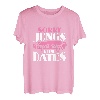 Kinder Sorry Jungs Papa sagt keine Dates Baby Sprüche Geburtstag T-Shirt