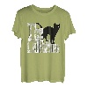 Cat Dad Der Katzenvater Crazy Black Cat Vater Kitty Daddy T-Shirt