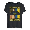 Ukraine I Stand With Ukraine Ukraine Ukrainische Flagge US Flagge T-Shirt