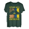Ukraine I Stand With Ukraine Ukraine Ukrainische Flagge US Flagge T-Shirt