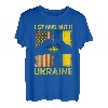 Ukraine I Stand With Ukraine Ukraine Ukrainische Flagge US Flagge T-Shirt