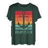 Herren Papitän | Papa und Kapitän Lustiges Retro Anker Vatertag T-Shirt