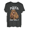 Herren Bester Papa der Welt Vatertag Vater Bär T-Shirt