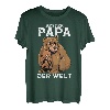 Herren Bester Papa der Welt Vatertag Vater Bär T-Shirt