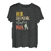 Herren Held Ehemann Angler Papa Vatertag Angeln Dad Vater Fischen T-Shirt