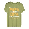 Herren Ich Habe Zwei Titel Papa & Opa Ich Rocke Sie Beide Geschenk T-Shirt