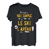 Herren Lustige Geschenkidee Apero Ski-T-Shirt T-Shirt