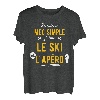 Herren Lustige Geschenkidee Apero Ski-T-Shirt T-Shirt