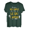 Herren Lustige Geschenkidee Apero Ski-T-Shirt T-Shirt