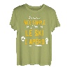 Herren Lustige Geschenkidee Apero Ski-T-Shirt T-Shirt