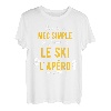 Herren Lustige Geschenkidee Apero Ski-T-Shirt T-Shirt