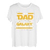 Herren The Best Dad in the Galaxy - Vatertag Vater Papa T-Shirt