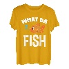 Lustiges Angler What The Fish Fischen Angel Set Geschenk T-Shirt