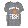Lustiges Angler What The Fish Fischen Angel Set Geschenk T-Shirt