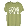 Lustiges Papa Geschenk Vater von Zwei Töchter Geschenkidee T-Shirt