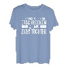 Lustiges Papa Geschenk Vater von Zwei Töchter Geschenkidee T-Shirt
