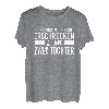 Lustiges Papa Geschenk Vater von Zwei Töchter Geschenkidee T-Shirt