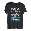 Papa und Tochter nicht immer Auge in Auge Partnerlook T-Shirt