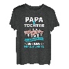 Papa und Tochter nicht immer Auge in Auge Partnerlook T-Shirt