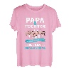 Papa und Tochter nicht immer Auge in Auge Partnerlook T-Shirt
