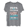 Papa und Tochter nicht immer Auge in Auge Partnerlook T-Shirt