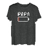 Herren Mini Me Batteriestand Vater Mutter Kind Family Partnerlook T-Shirt