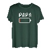 Herren Mini Me Batteriestand Vater Mutter Kind Family Partnerlook T-Shirt