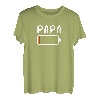 Herren Mini Me Batteriestand Vater Mutter Kind Family Partnerlook T-Shirt