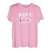 Herren Mini Me Batteriestand Vater Mutter Kind Family Partnerlook T-Shirt
