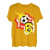 Geburtstag 6 Jahre Fußball Feier 6. Party Sport T-Shirt