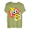 Geburtstag 6 Jahre Fußball Feier 6. Party Sport T-Shirt