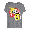 Geburtstag 6 Jahre Fußball Feier 6. Party Sport T-Shirt