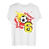 Geburtstag 6 Jahre Fußball Feier 6. Party Sport T-Shirt