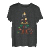 Weihnachtsbaum Weihnachten Neujahr Line Dance Xmas Winter T-Shirt