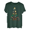 Weihnachtsbaum Weihnachten Neujahr Line Dance Xmas Winter T-Shirt