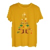 Weihnachtsbaum Weihnachten Neujahr Line Dance Xmas Winter T-Shirt