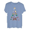 Weihnachtsbaum Weihnachten Neujahr Line Dance Xmas Winter T-Shirt