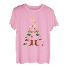 Weihnachtsbaum Weihnachten Neujahr Line Dance Xmas Winter T-Shirt