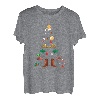Weihnachtsbaum Weihnachten Neujahr Line Dance Xmas Winter T-Shirt