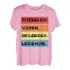 Lustiges Vintage Skifahrer Ehemann Vater Skilehrer Legende T-Shirt