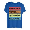 Lustiges Vintage Skifahrer Ehemann Vater Skilehrer Legende T-Shirt