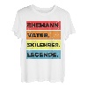 Lustiges Vintage Skifahrer Ehemann Vater Skilehrer Legende T-Shirt